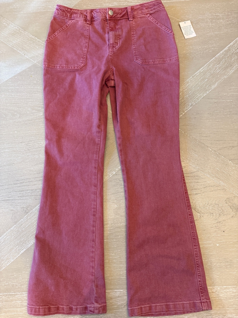 Cat & Jack Girls Rose Flare Hi-Rise Adjustable Waist casual pants